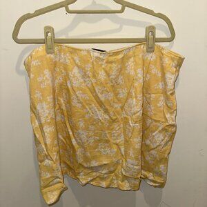 Abercrombie Yellow Floral Mini Skirt